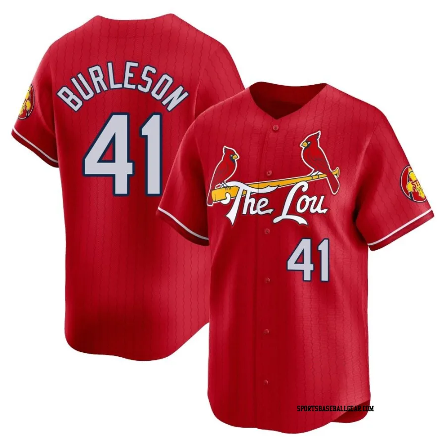 Alec Burleson Men's St. Louis Cardinals Red Limited 2024 City Connect Jersey