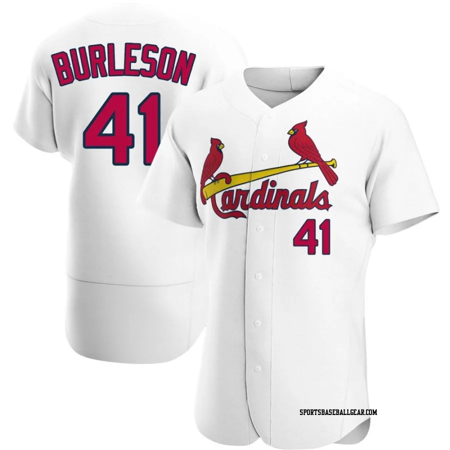 Alec Burleson Men's St. Louis Cardinals White Authentic Home Jersey