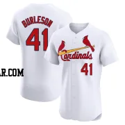 Alec Burleson Men's St. Louis Cardinals White Elite Home Jersey