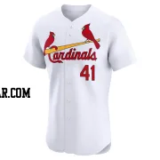 Alec Burleson Men's St. Louis Cardinals White Elite Home Jersey