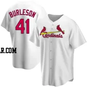 Alec Burleson Men's St. Louis Cardinals White Replica Home Jersey