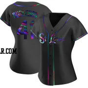 Alec Burleson Women's St. Louis Cardinals Black Holographic Replica Alternate Jersey