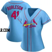 Alec Burleson Women's St. Louis Cardinals Light Blue Replica Alternate Jersey