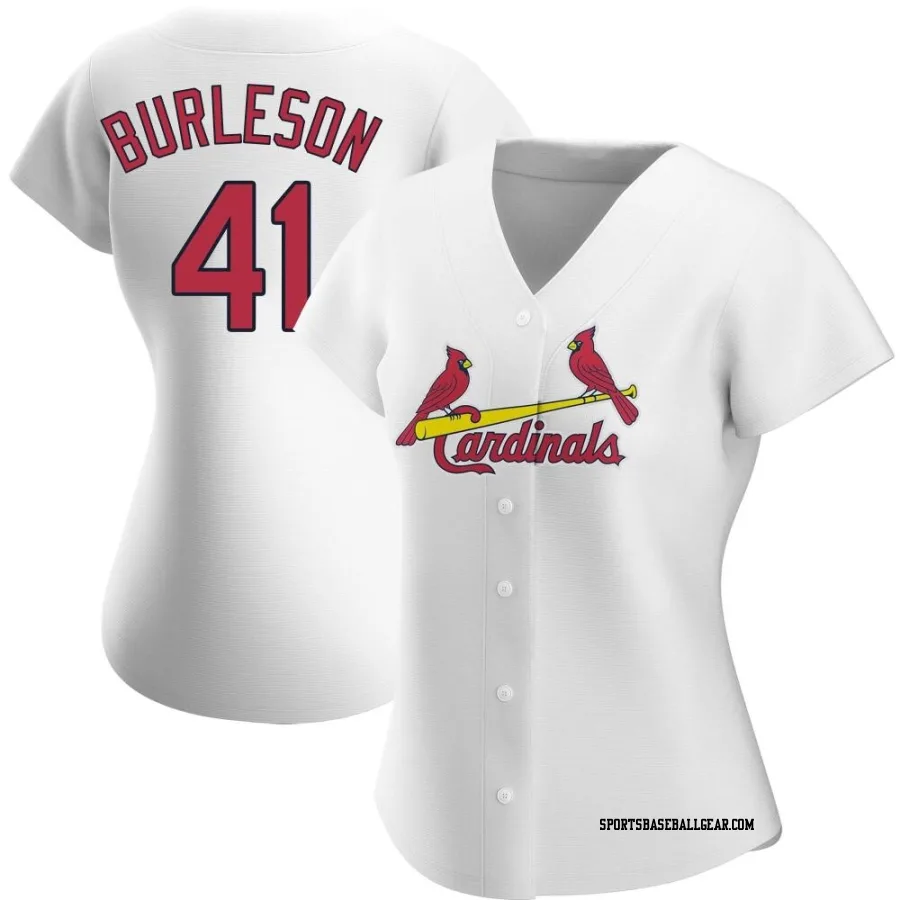 Alec Burleson Women's St. Louis Cardinals White Replica Home Jersey