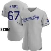 Alec Marsh Men's Kansas City Royals Gray Authentic Road Jersey