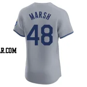 Alec Marsh Men's Kansas City Royals Gray Elite Road Jersey