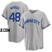 Alec Marsh Men's Kansas City Royals Gray Replica 2022 Road Jersey