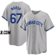 Alec Marsh Men's Kansas City Royals Gray Replica 2022 Road Jersey