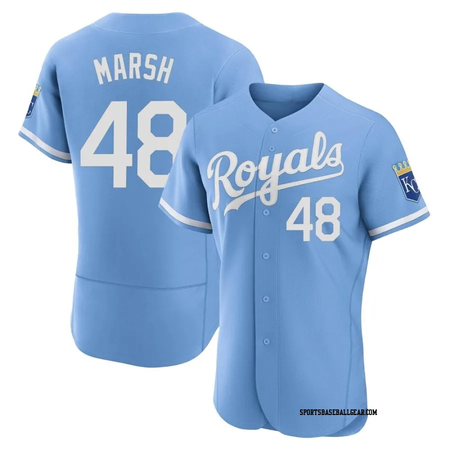 Alec Marsh Men's Kansas City Royals Light Blue Authentic 2022 Alternate Jersey