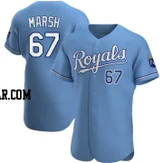 Alec Marsh Men's Kansas City Royals Light Blue Authentic Alternate Jersey