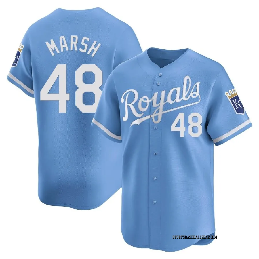 Alec Marsh Men's Kansas City Royals Light Blue Limited Alternate Jersey