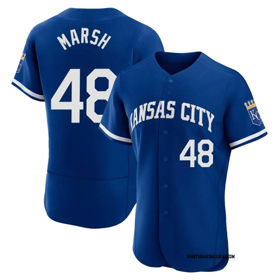 Alec Marsh Men's Kansas City Royals Royal Authentic 2022 Alternate Jersey