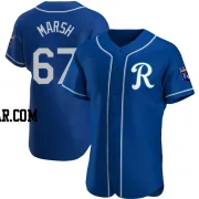 Alec Marsh Men's Kansas City Royals Royal Authentic Alternate Jersey