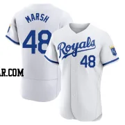 Alec Marsh Men's Kansas City Royals White Authentic 2022 Home Jersey