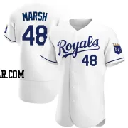 Alec Marsh Men's Kansas City Royals White Authentic Home Jersey