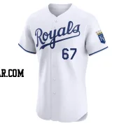 Alec Marsh Men's Kansas City Royals White Elite Home Jersey