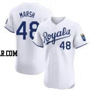 Alec Marsh Men's Kansas City Royals White Elite Home Jersey