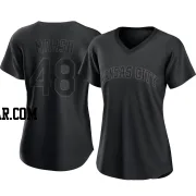 Alec Marsh Women's Kansas City Royals Black Replica Pitch Fashion Jersey