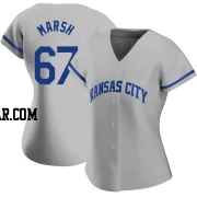 Alec Marsh Women's Kansas City Royals Gray Authentic 2022 Road Jersey