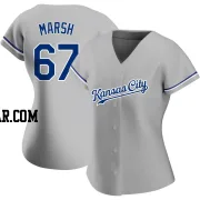 Alec Marsh Women's Kansas City Royals Gray Authentic Road Jersey