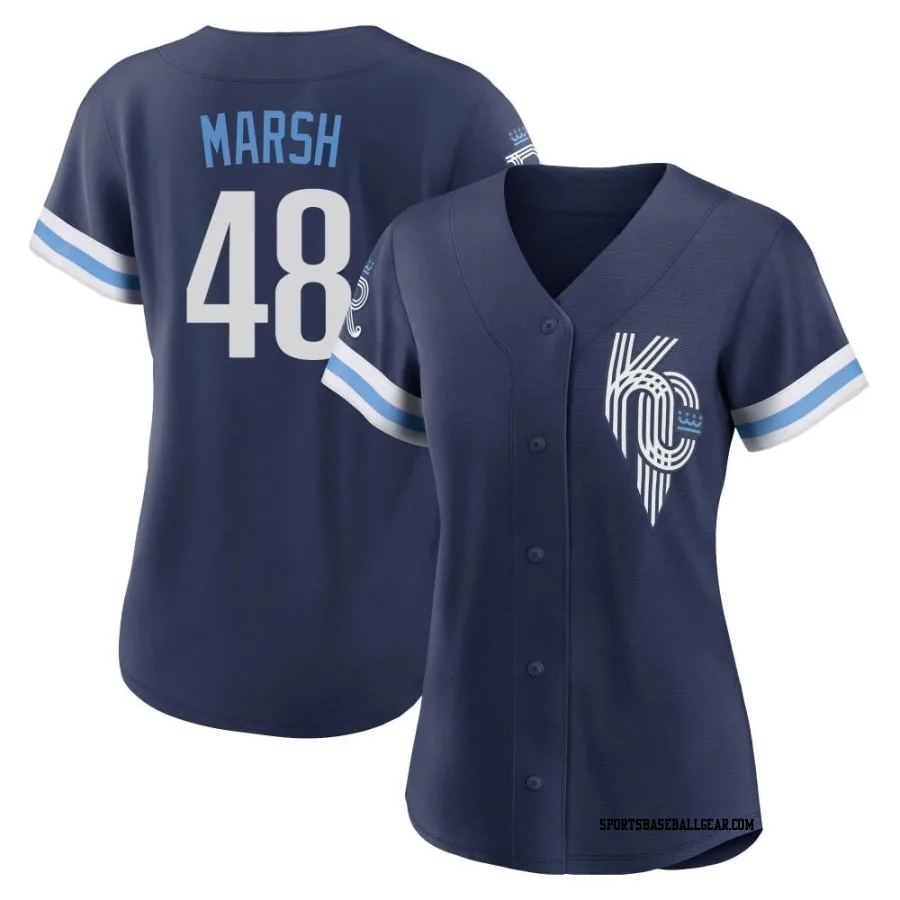 Alec Marsh Women's Kansas City Royals Navy Authentic 2022 City Connect Jersey