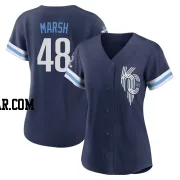 Alec Marsh Women's Kansas City Royals Navy Replica 2022 City Connect Jersey