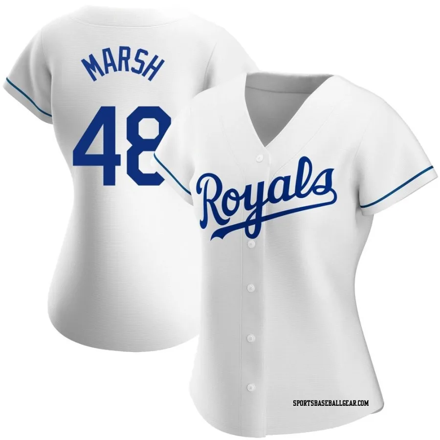 Alec Marsh Women's Kansas City Royals White Authentic Home Jersey