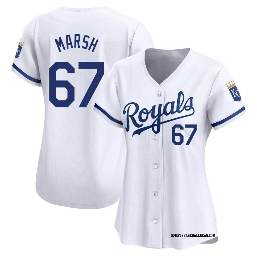 Alec Marsh Women's Kansas City Royals White Limited Home Jersey