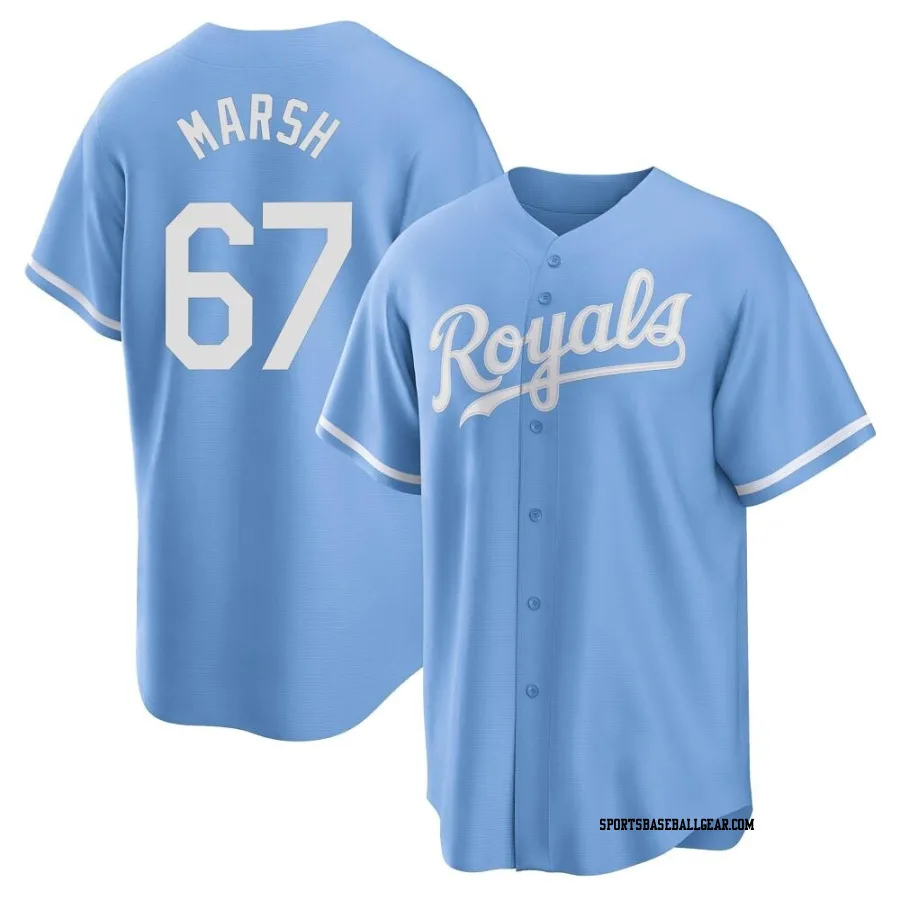 Alec Marsh Youth Kansas City Royals Light Blue Replica 2022 Alternate Jersey