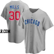 Alec Mills Men's Chicago Cubs Gray Replica Road Jersey