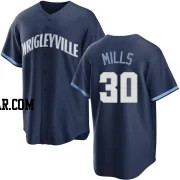 Alec Mills Men's Chicago Cubs Navy Replica 2021 City Connect Jersey