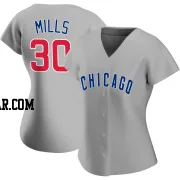 Alec Mills Women's Chicago Cubs Gray Authentic Road Jersey