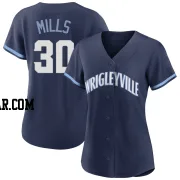 Alec Mills Women's Chicago Cubs Navy Replica 2021 City Connect Jersey