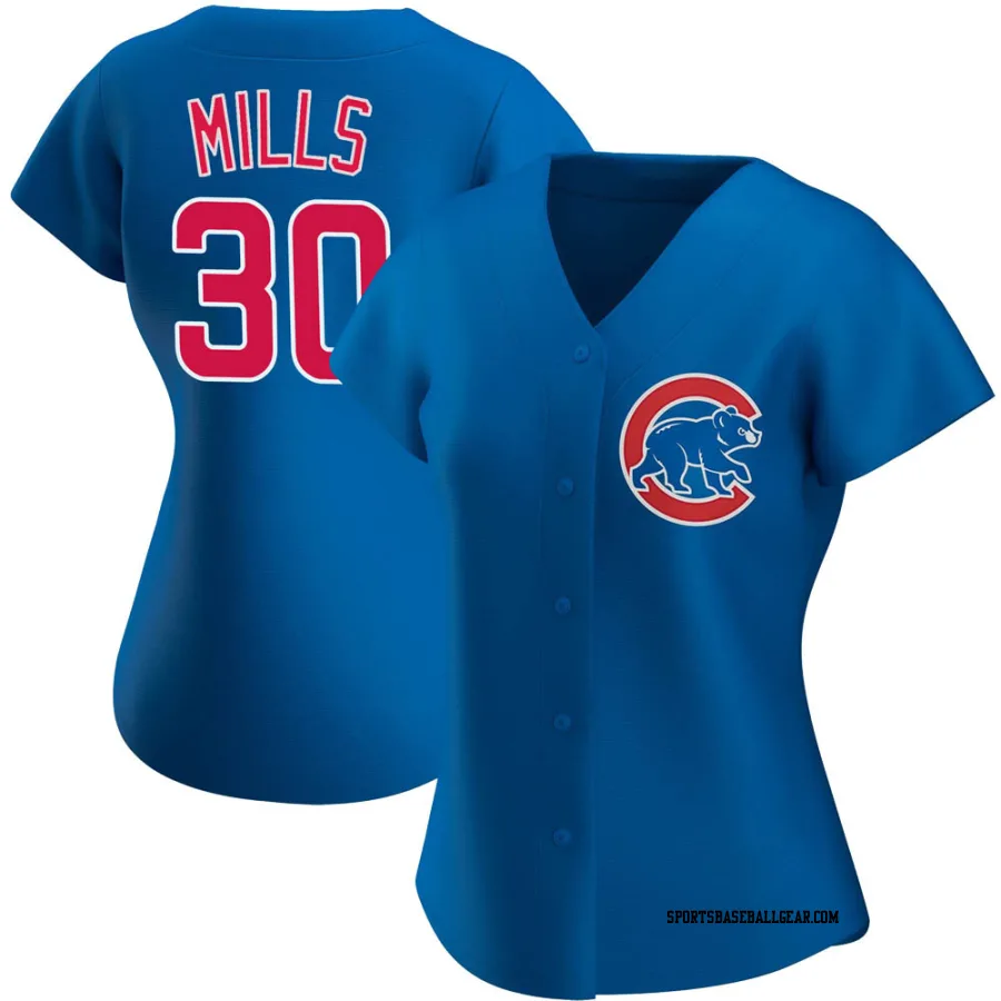 Alec Mills Women's Chicago Cubs Royal Authentic Alternate Jersey