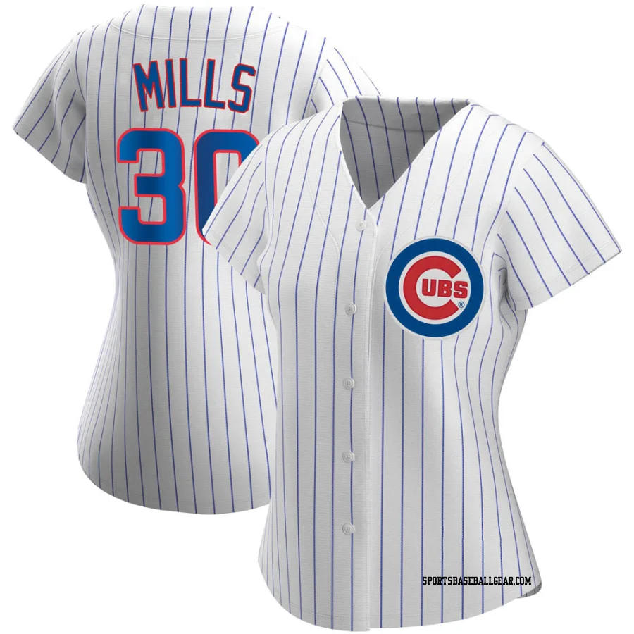 Alec Mills Women's Chicago Cubs White Authentic Home Jersey