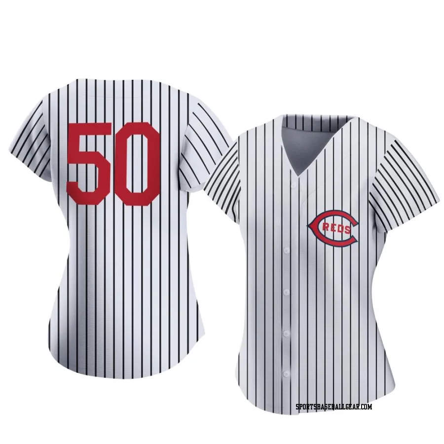 Alec Mills Women's Cincinnati Reds White Authentic 2022 Field Of Dreams Jersey