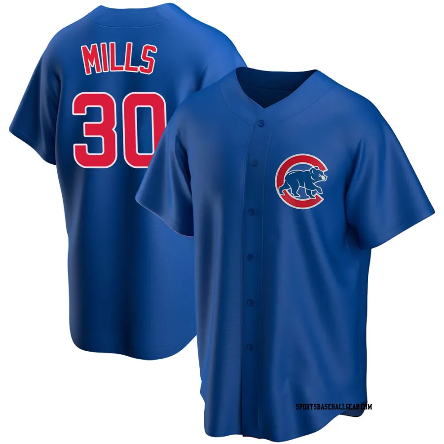 Alec Mills Youth Chicago Cubs Royal Replica Alternate Jersey