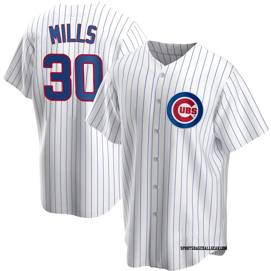 Alec Mills Youth Chicago Cubs White Replica Home Jersey