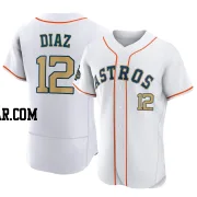 Aledmys Diaz Men's Houston Astros Gold Authentic White 2023 Collection Jersey