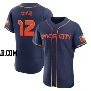 Aledmys Diaz Men's Houston Astros Navy Authentic 2022 City Connect Jersey