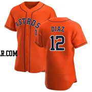 Aledmys Diaz Men's Houston Astros Orange Authentic Alternate Jersey