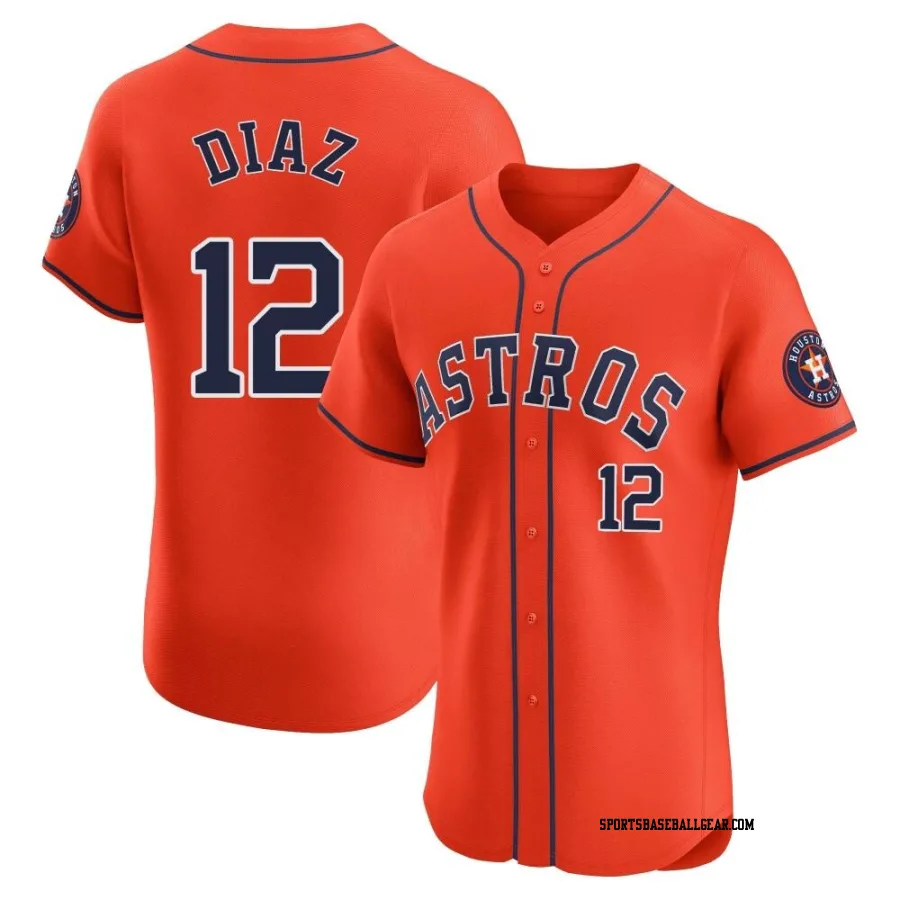 Aledmys Diaz Men's Houston Astros Orange Elite Alternate Vapor Premier Jersey