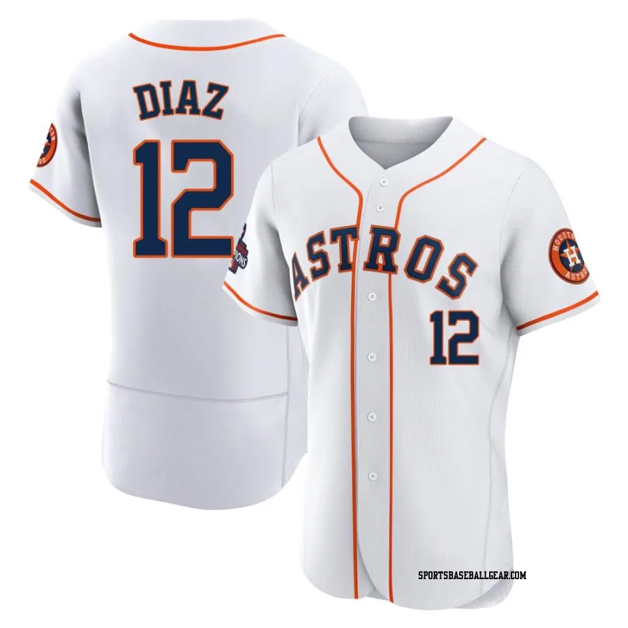 Aledmys Diaz Men's Houston Astros White Authentic 2022 World Series Champions Home Jersey