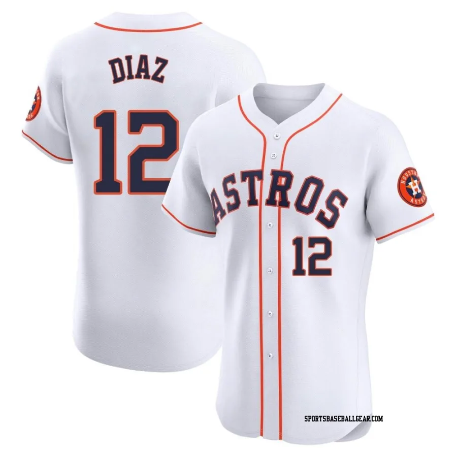 Aledmys Diaz Men's Houston Astros White Elite Home Jersey