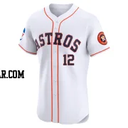 Aledmys Diaz Men's Houston Astros White Elite Home Patch Jersey