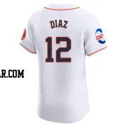 Aledmys Diaz Men's Houston Astros White Elite Home Patch Jersey