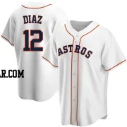 Aledmys Diaz Men's Houston Astros White Replica Home Jersey