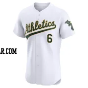 Aledmys Diaz Men's Oakland Athletics White Elite Home Jersey