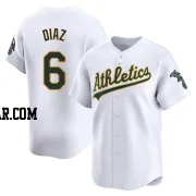 Aledmys Diaz Men's Oakland Athletics White Limited Home Jersey