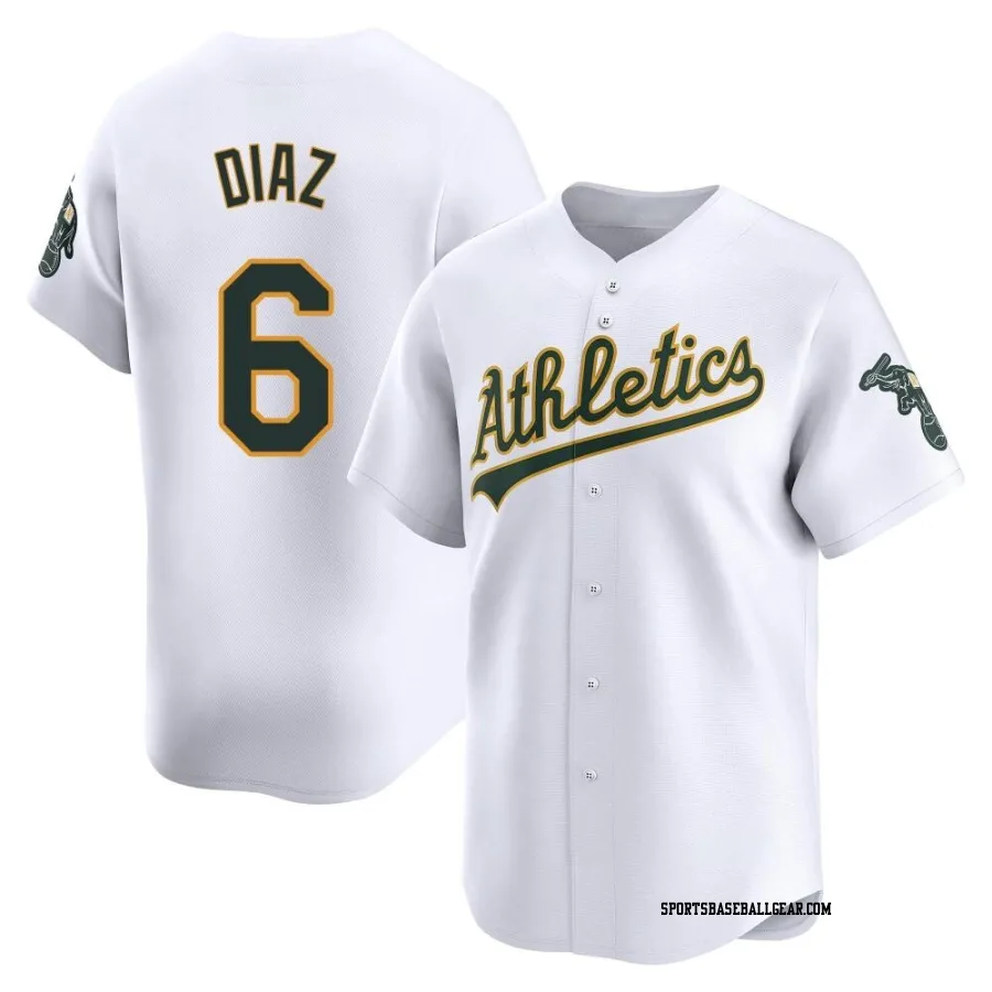 Aledmys Diaz Men's Oakland Athletics White Limited Home Jersey